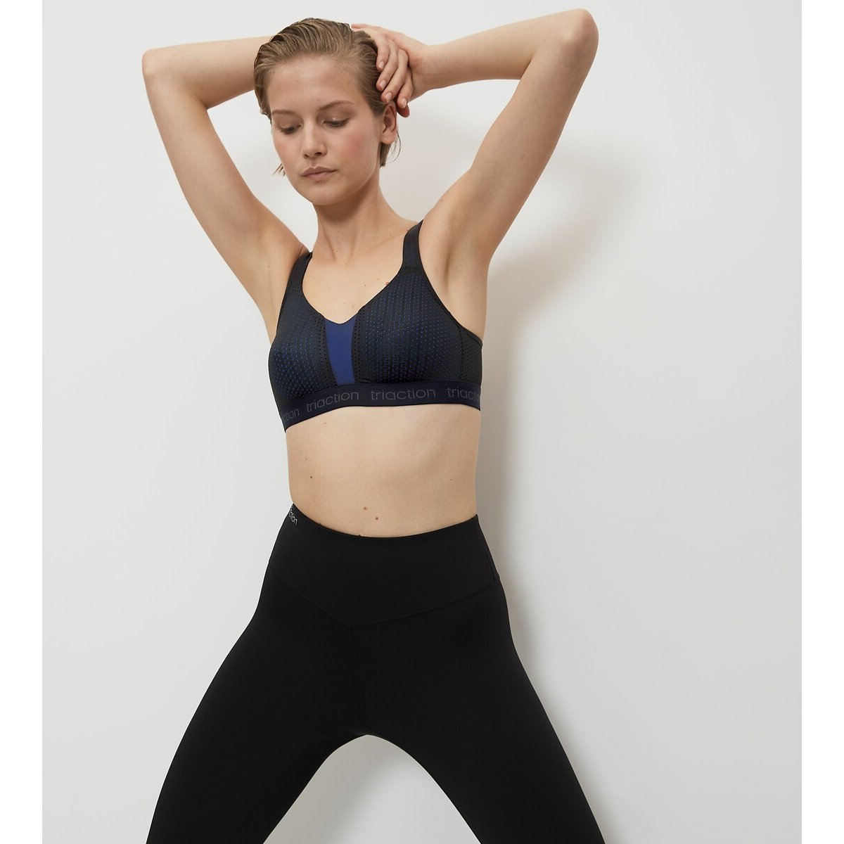 Reggiseno sportivo senza ferretti Energy Lite nero , TRIUMPH