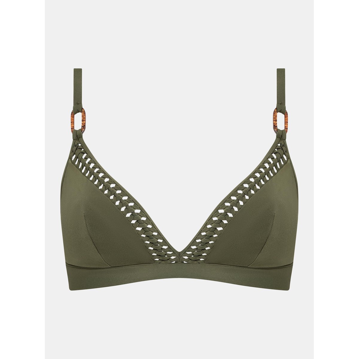 Haut de maillot de bain sans armature triangle coques spacer amovibles SERENITA cyprès, CHANTELLE