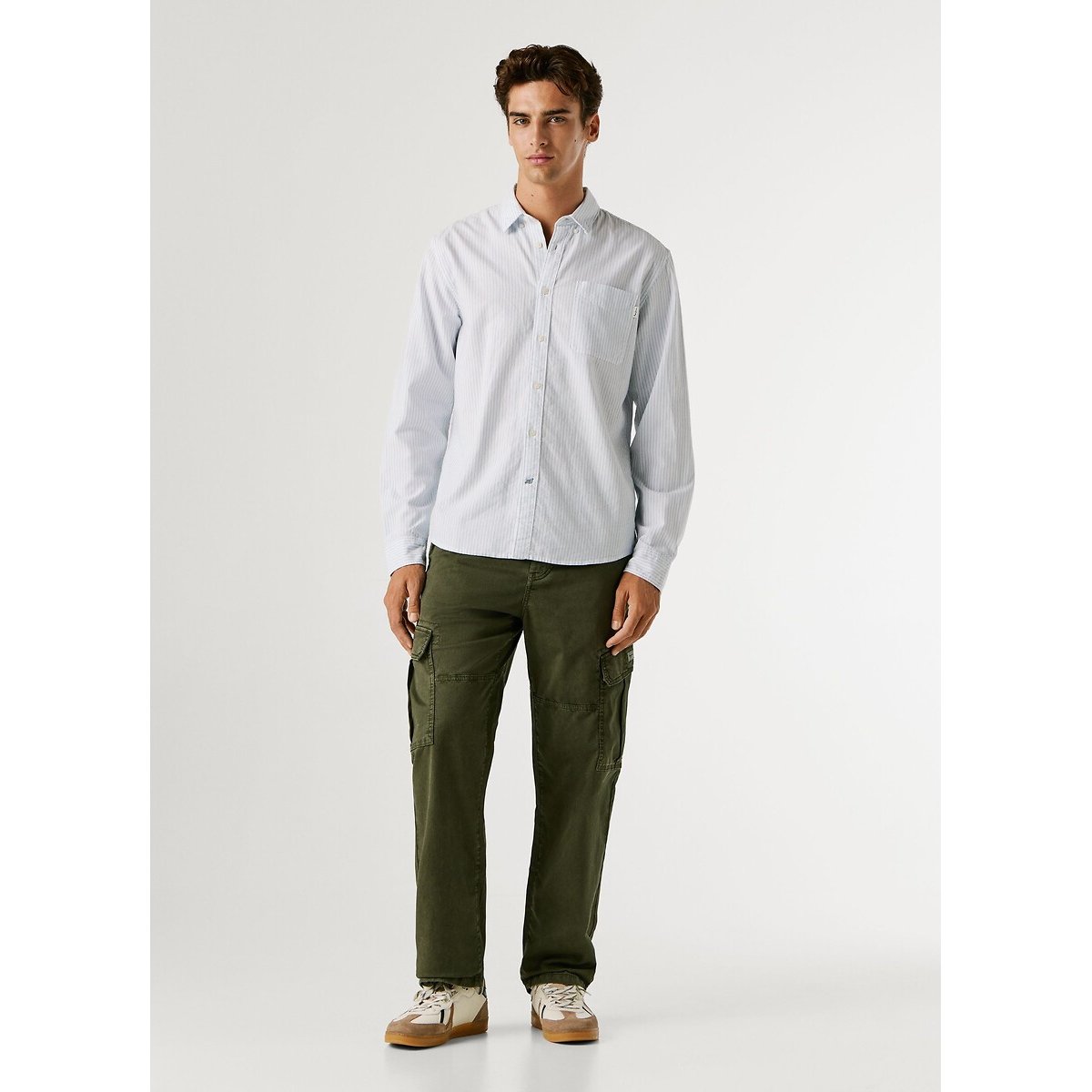 Chemise manches longues PRESCOT bleu ciel, PEPE JEANS