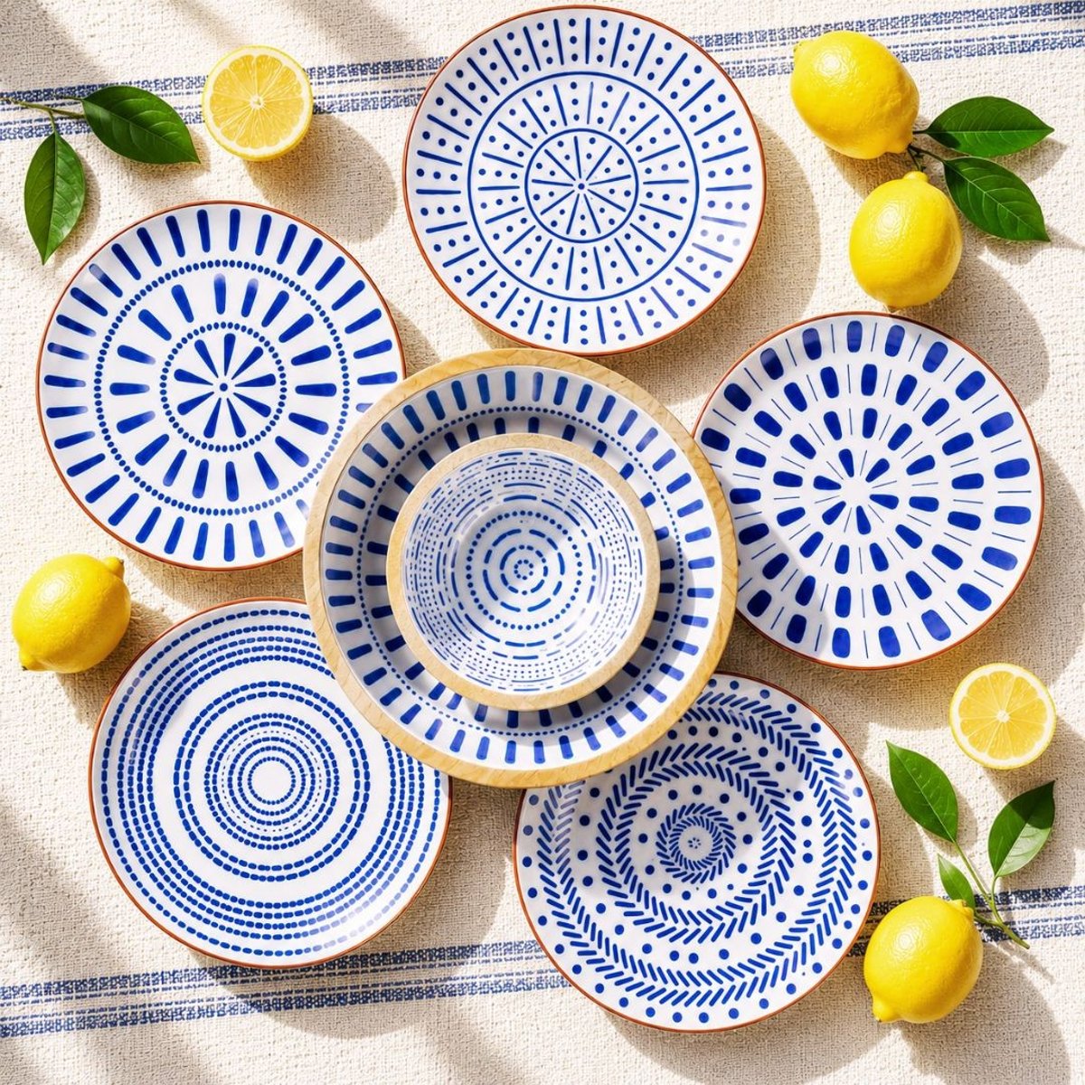 Service 30 pièces, SANTORIN bleu, ARTIME
