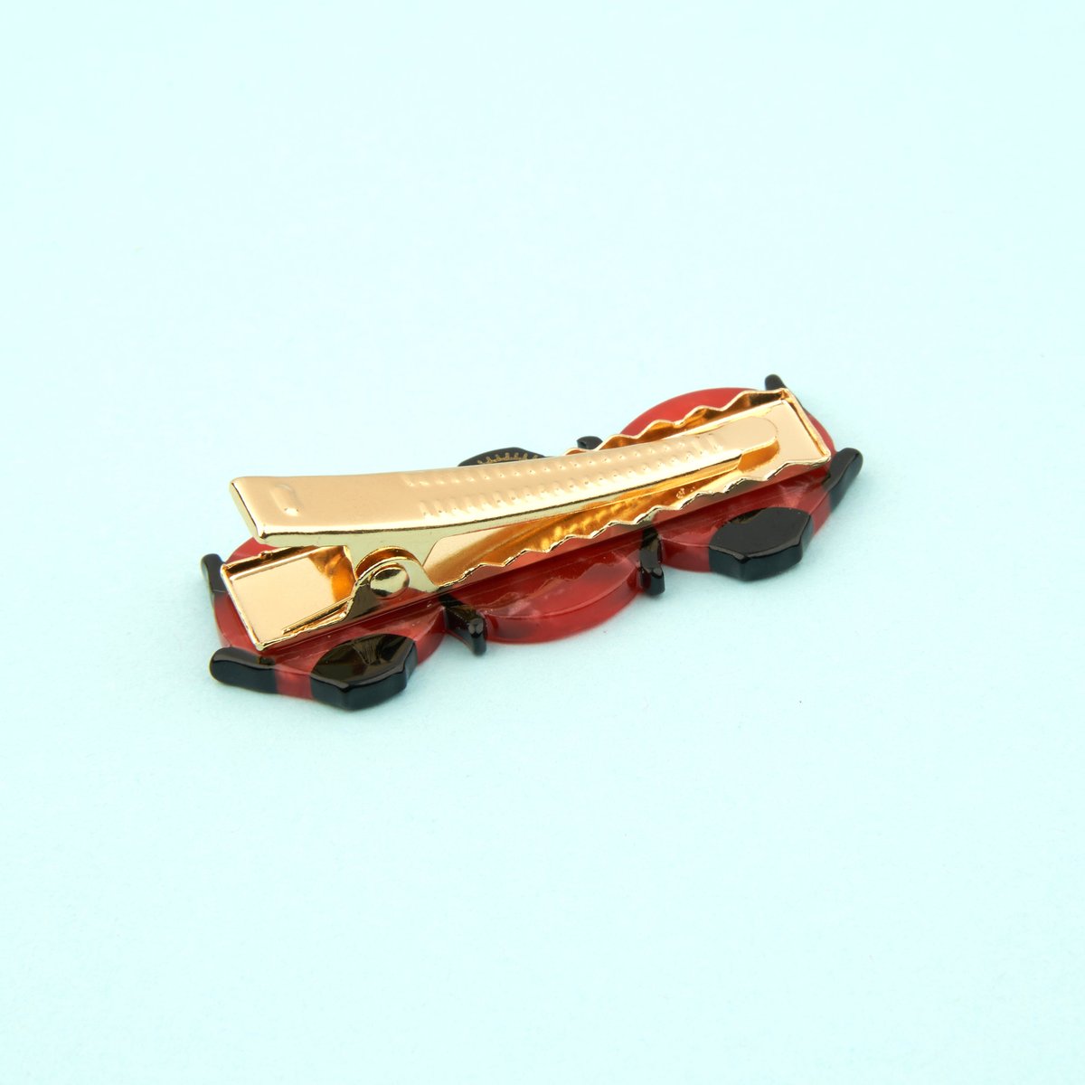 Barrette COCCINELLE rouge à pois noir, COUCOU SUZETTE