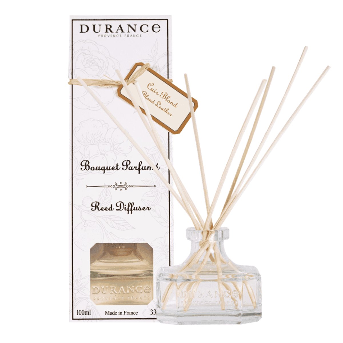 Diffuseur de parfum CUIR BLOND couleur unique, DURANCE