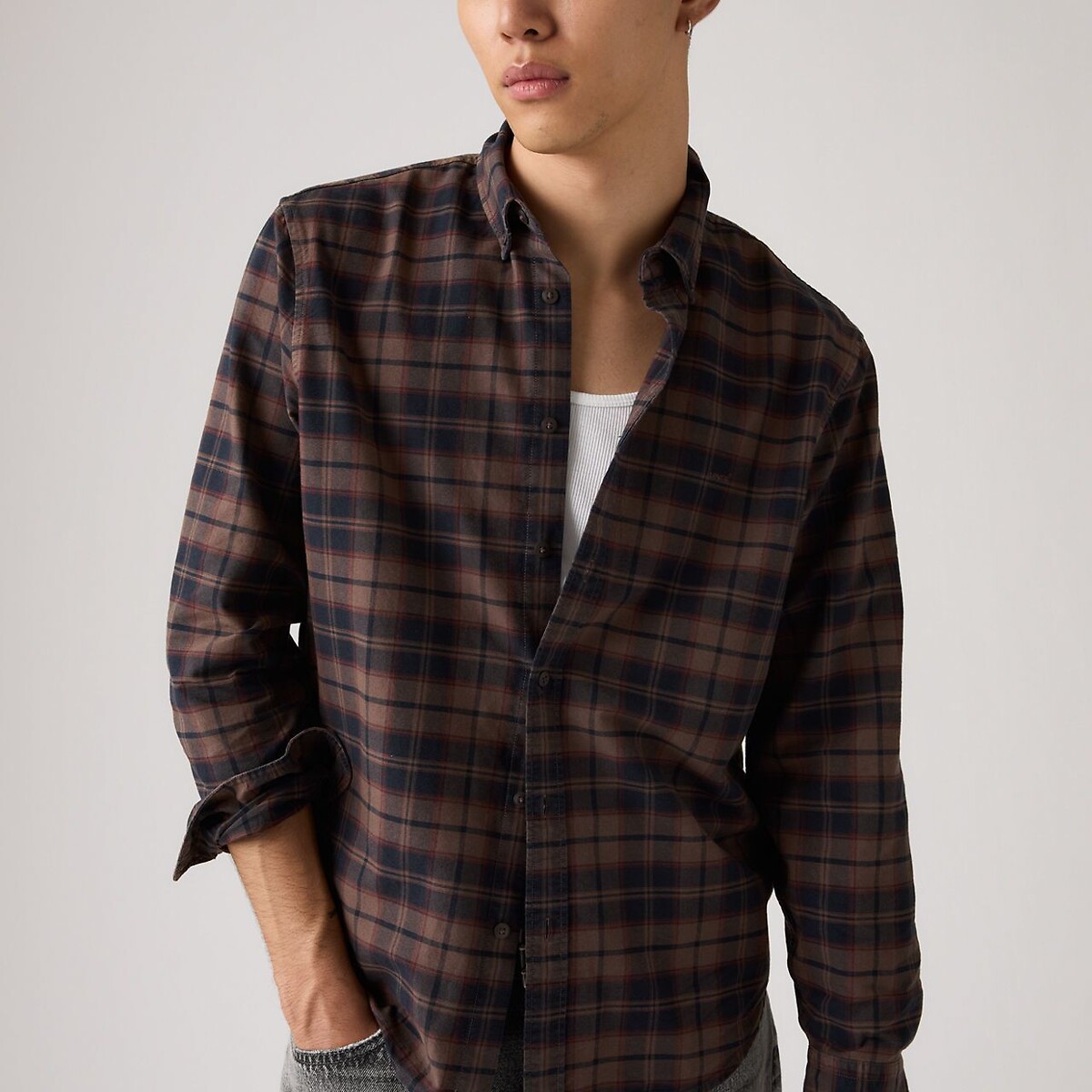Chemise Oxford Relaxed col boutonné marron, LEVI'S