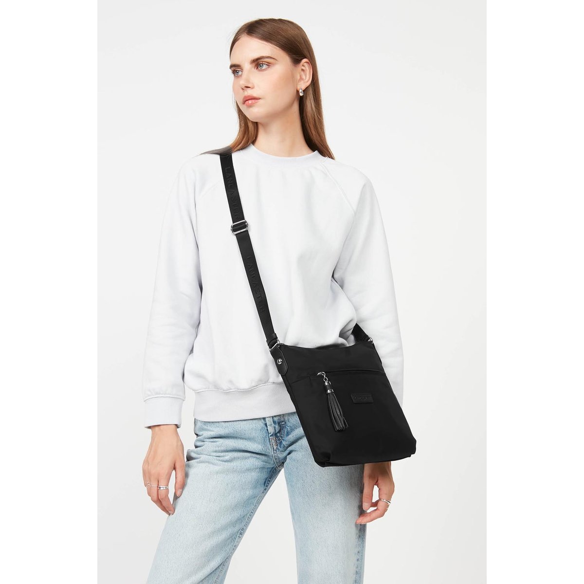 Sac trotteur BASIC POMPON noir, LANCASTER