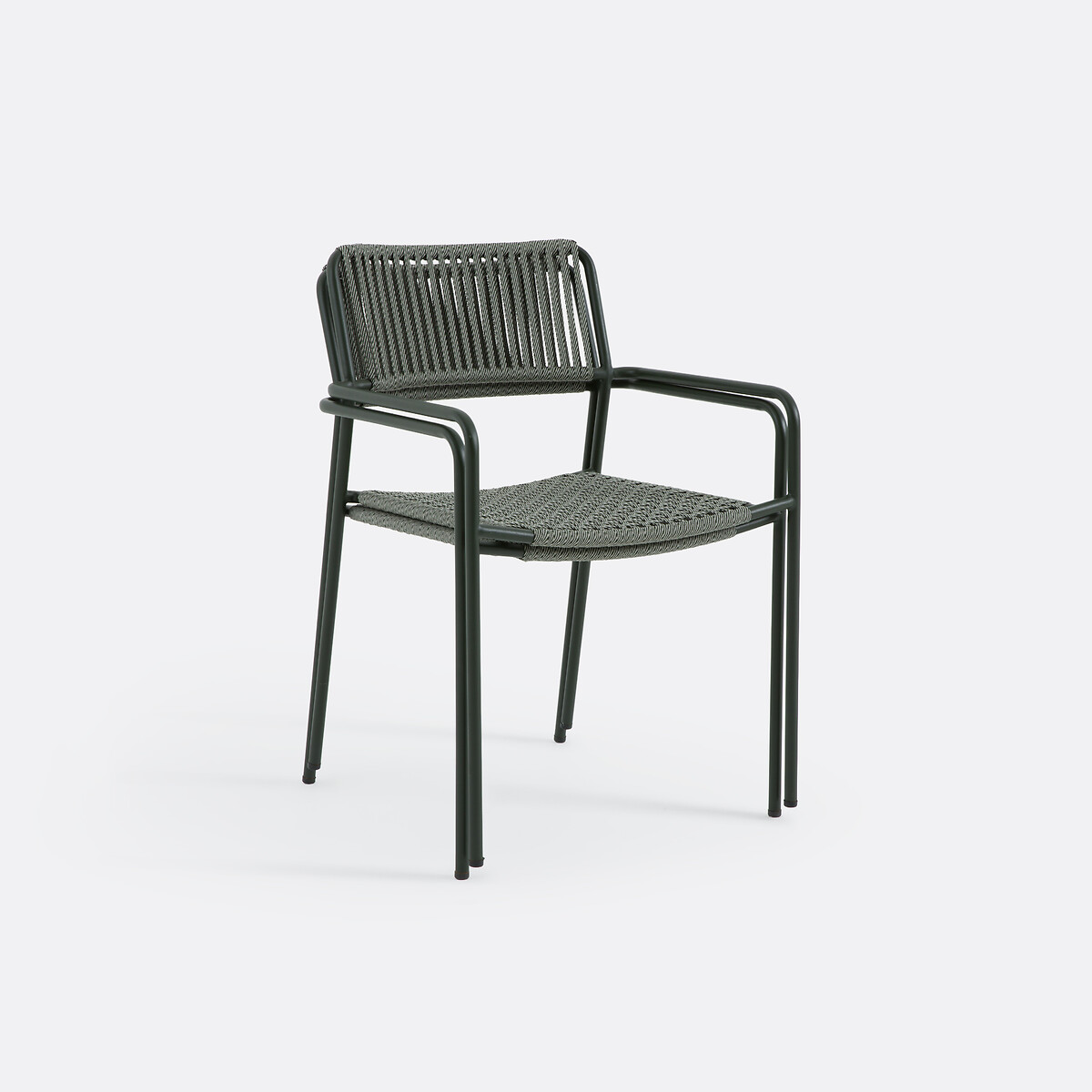 Set van 2 tuinstoelen, staal en touw, NAMY kaki   , LA REDOUTE INTERIEURS