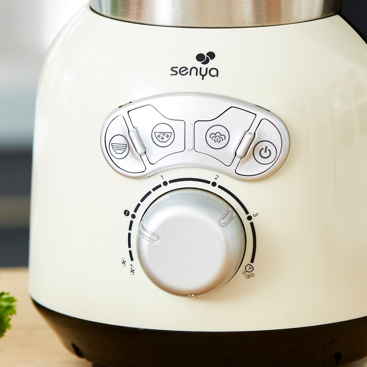 Blender chauffant inox cook&ice 1,5l crème, SENYA