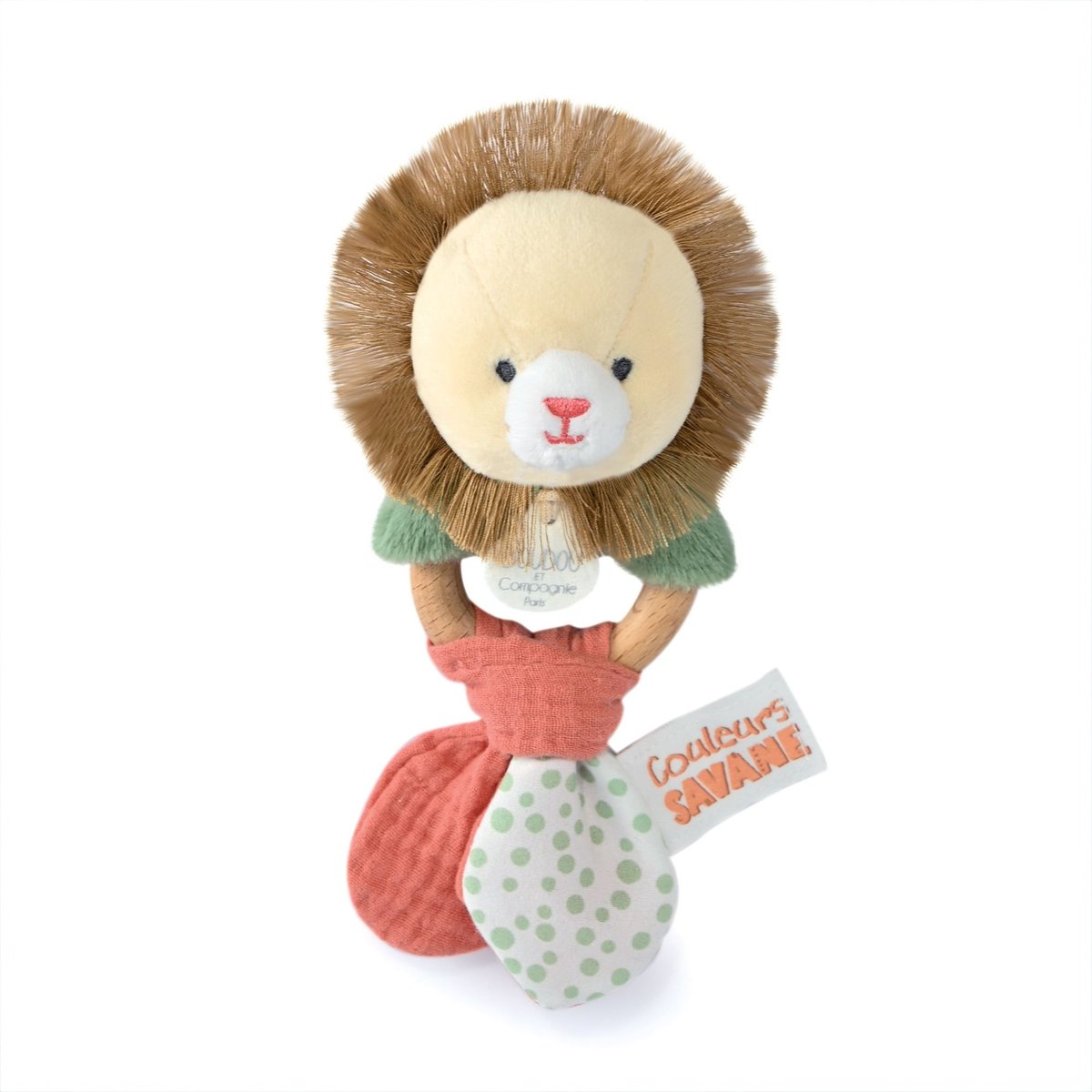 Hochet Couleurs marron, DOUDOU ET COMPAGNIE