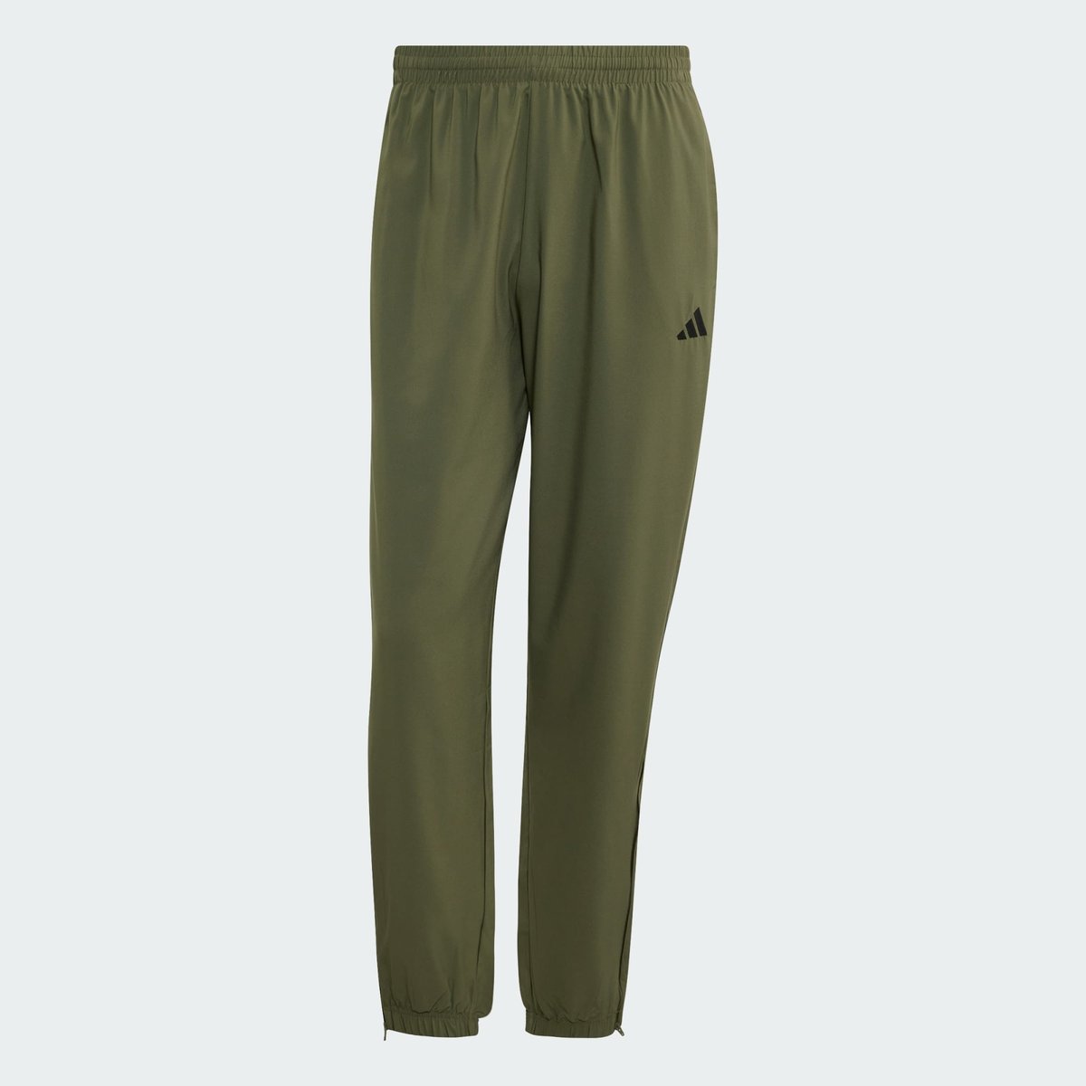 Pantalon Bord-Côte Fuselé Tissé Petit Logo Essentials Stanford Lite olive four / black, ADIDAS SPORTSWEAR