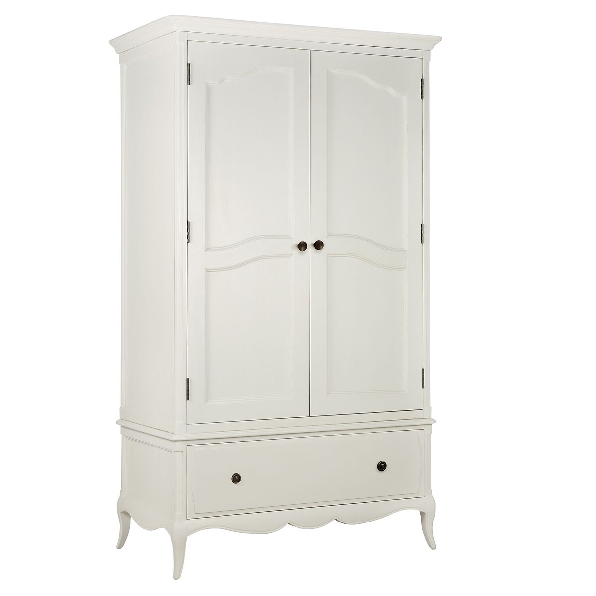 Amelie French-Style 2 Door Wardrobe grey white , WILLIS & GAMBIER