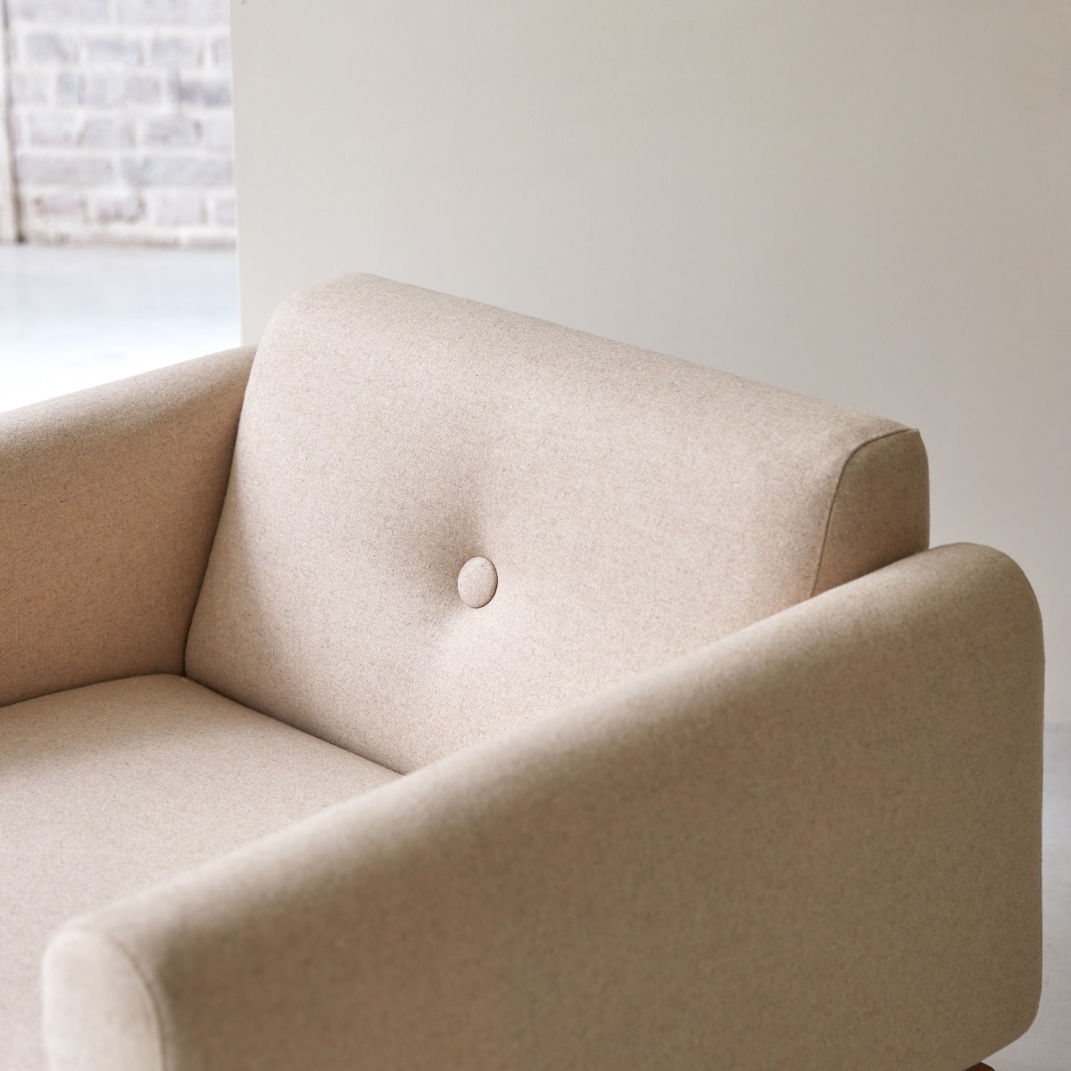 Fauteuil en Tissu, BJORN beige, TIKAMOON