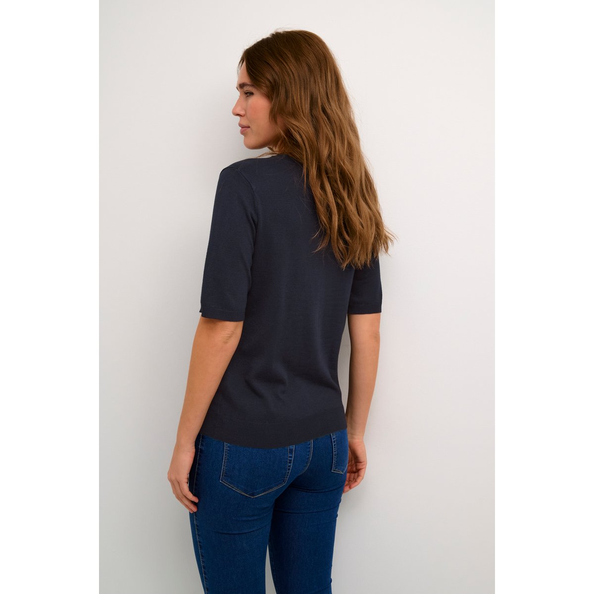 Pullover tricoté bleu midnight marine, KAFFE