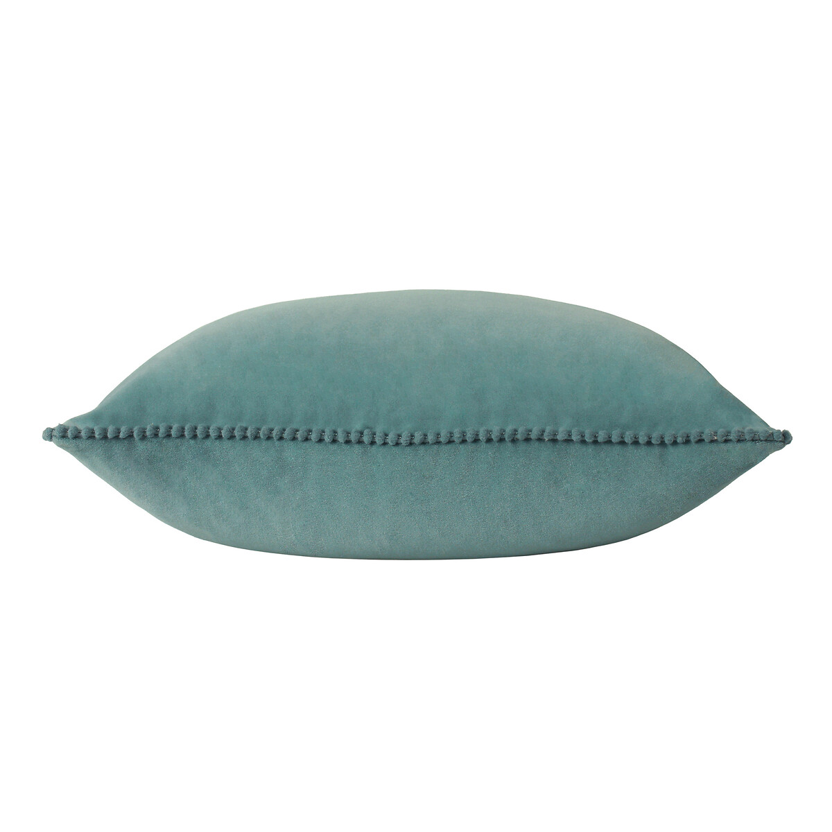 Cosmo Pom-Pom Trim Filled Cushion 45x45cm blue, FURN.