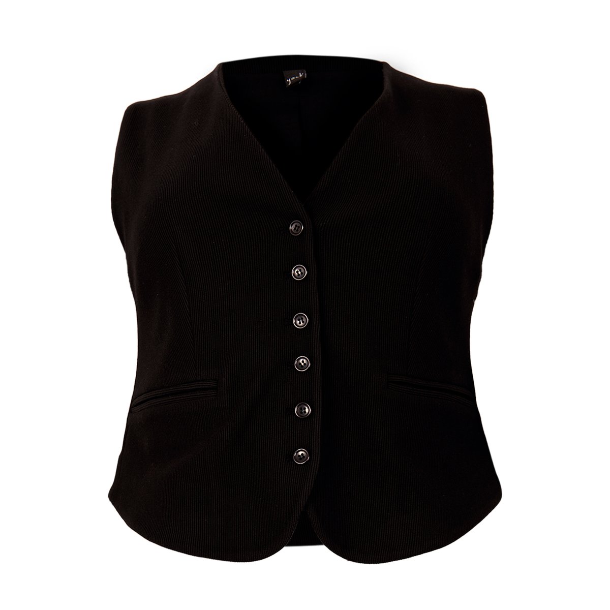 Gilet avec fermeture à bouton noir, YOEK