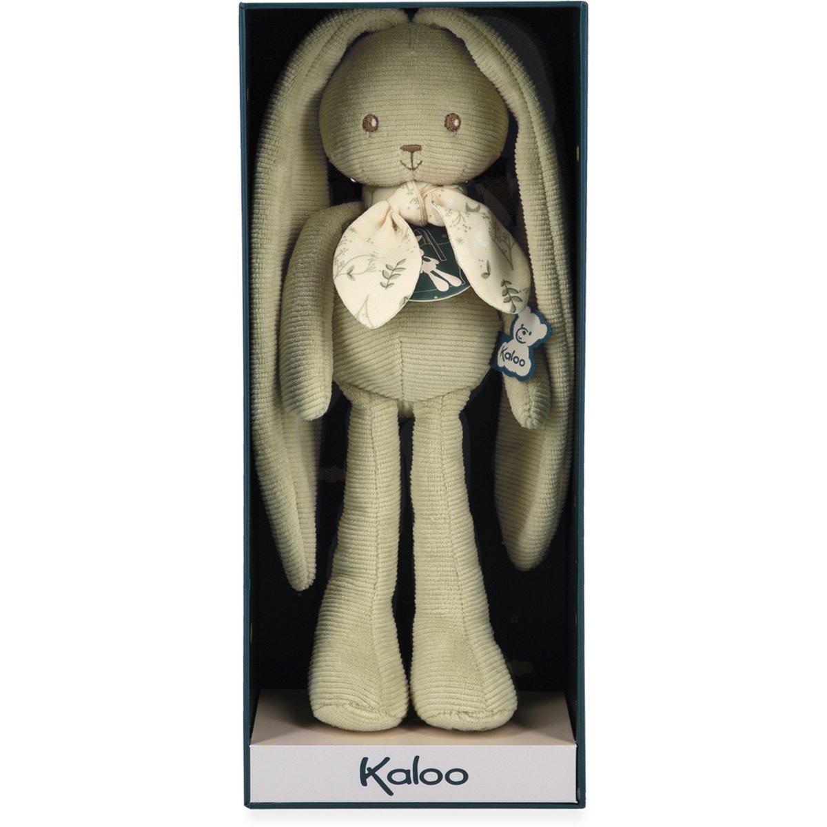 Doudou lapinoo 25 cm Vert vert, KALOO