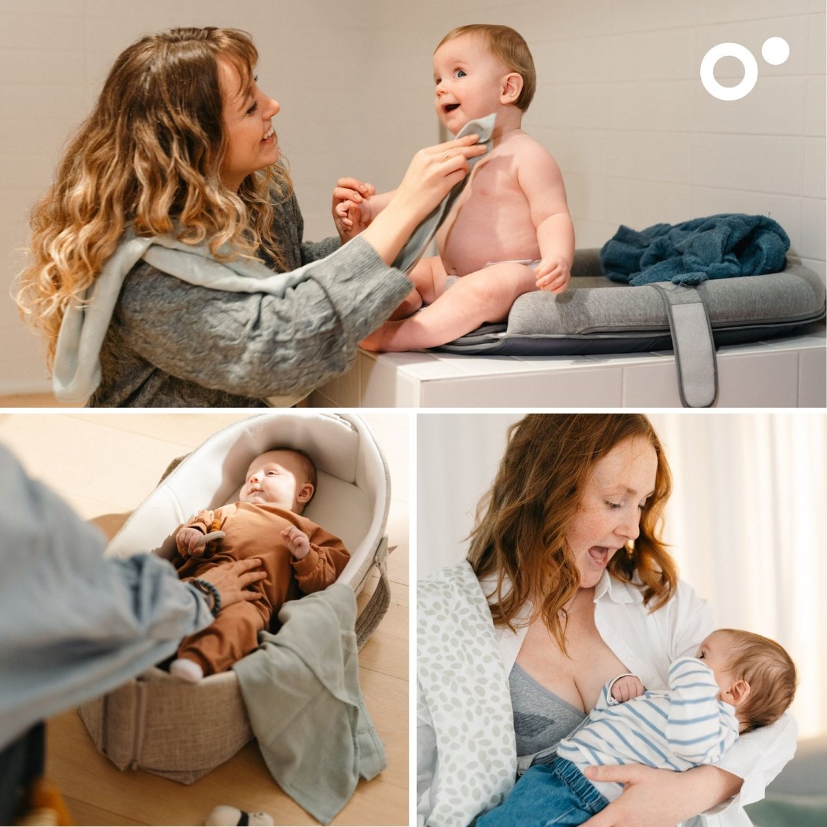 Lot de langes bébé en gaze de coton vert, BABYMOOV