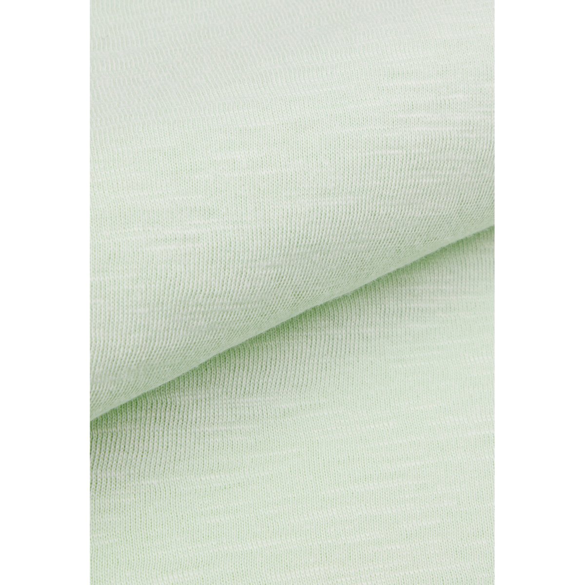 T-shirt col rond coton bio flammé amande, IKKS