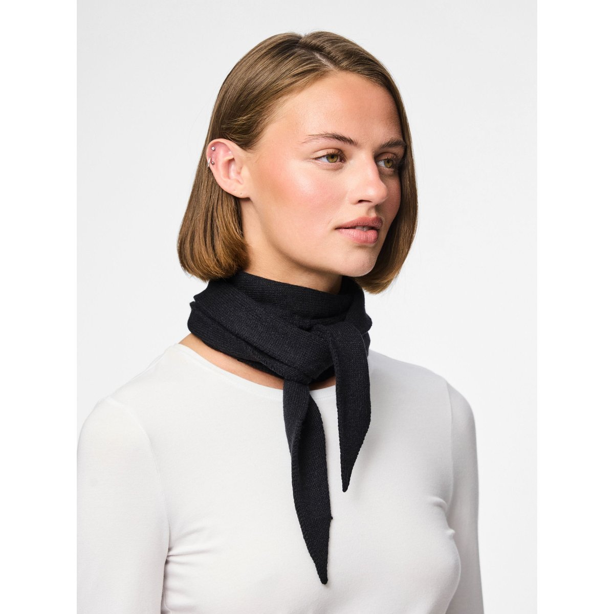 Écharpe noir - black, PIECES