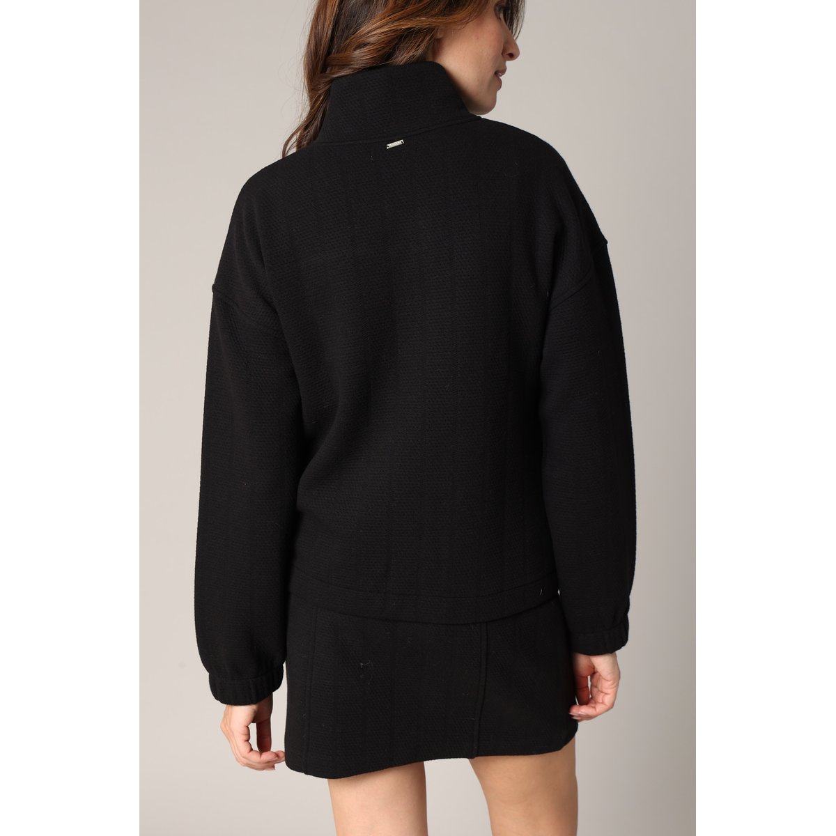 Sweat zippé femme FABIANA black, DEELUXE