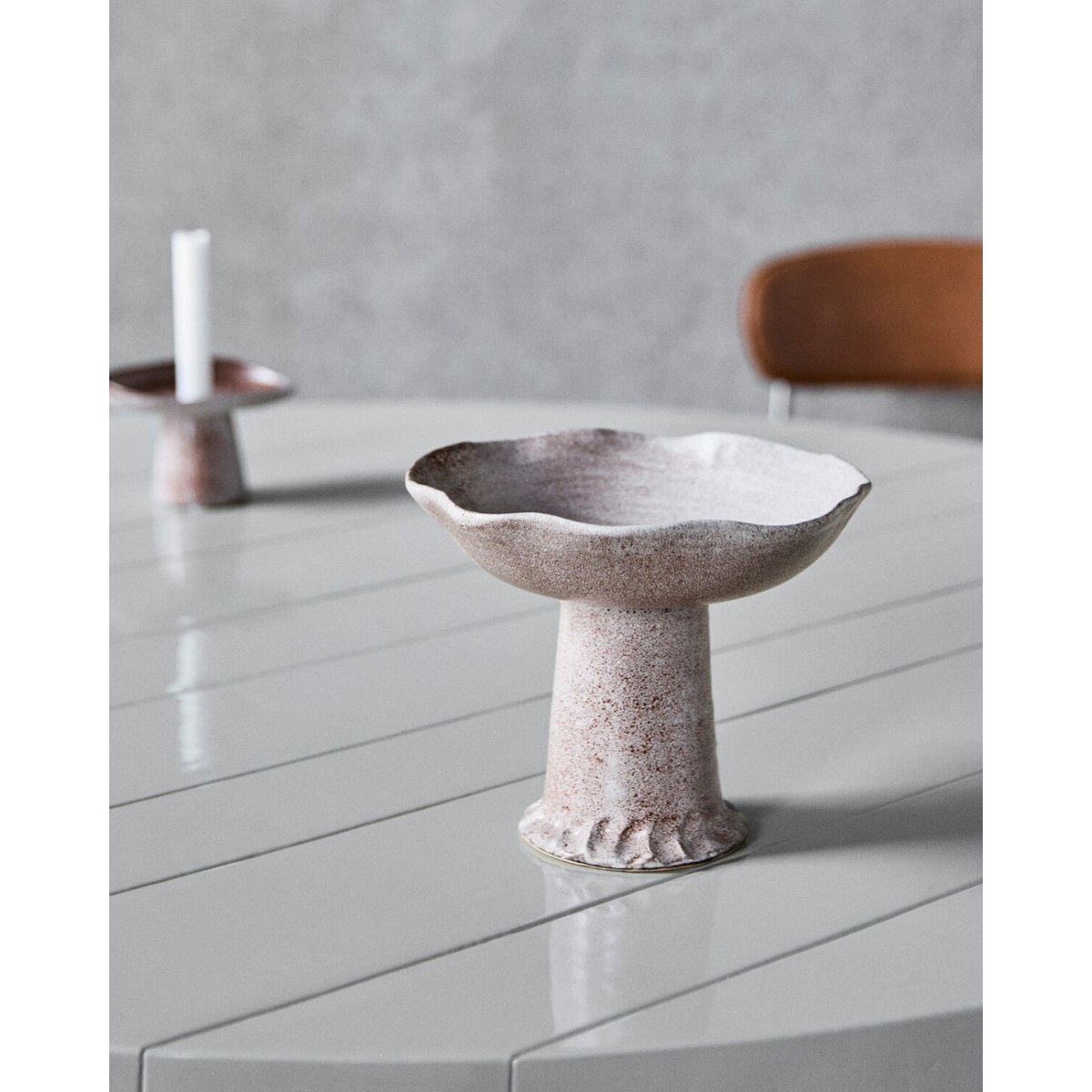 Socle en terre cuite Kori beige, HOUSE DOCTOR