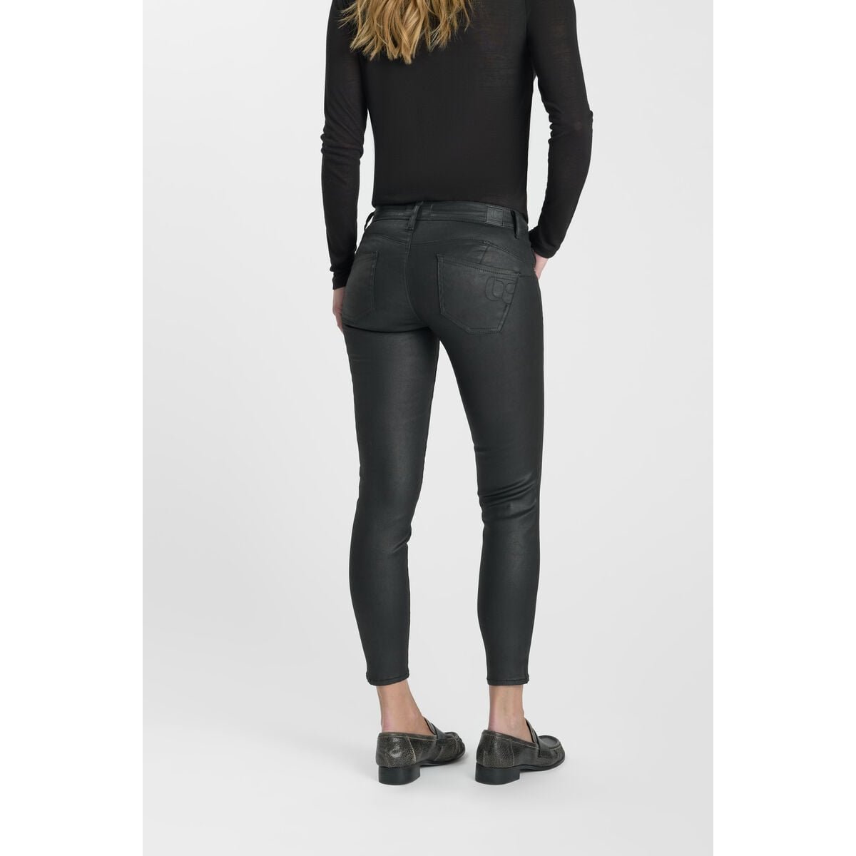 Jeans push-up slim PULP, 7/8ème black, LE TEMPS DES CERISES