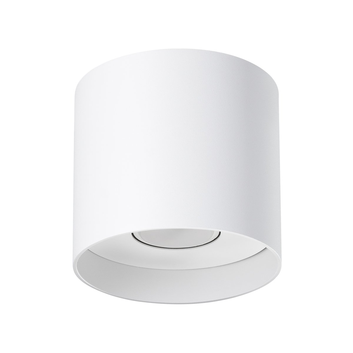 Plafonnier Aluminium Blanc GU10 1 Mika blanc, EDEN