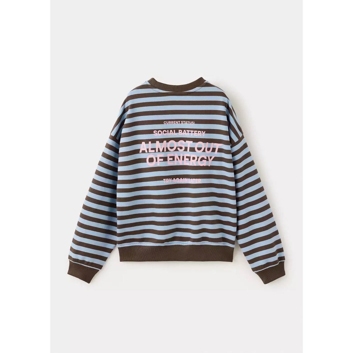 Sweat-shirt imprimé rayures marron, MANGO KIDS