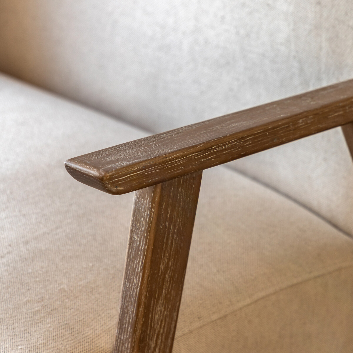 Berlin Mid-Century 2 Seater Linen Accent Sofa natural, ÉDITÉ