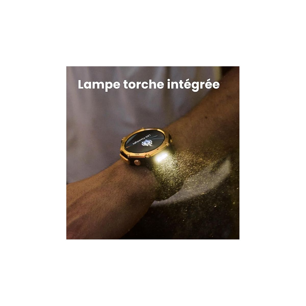 Montre sport T-Rex 3 Pro 48mm Black-Gold noir, AMAZFIT