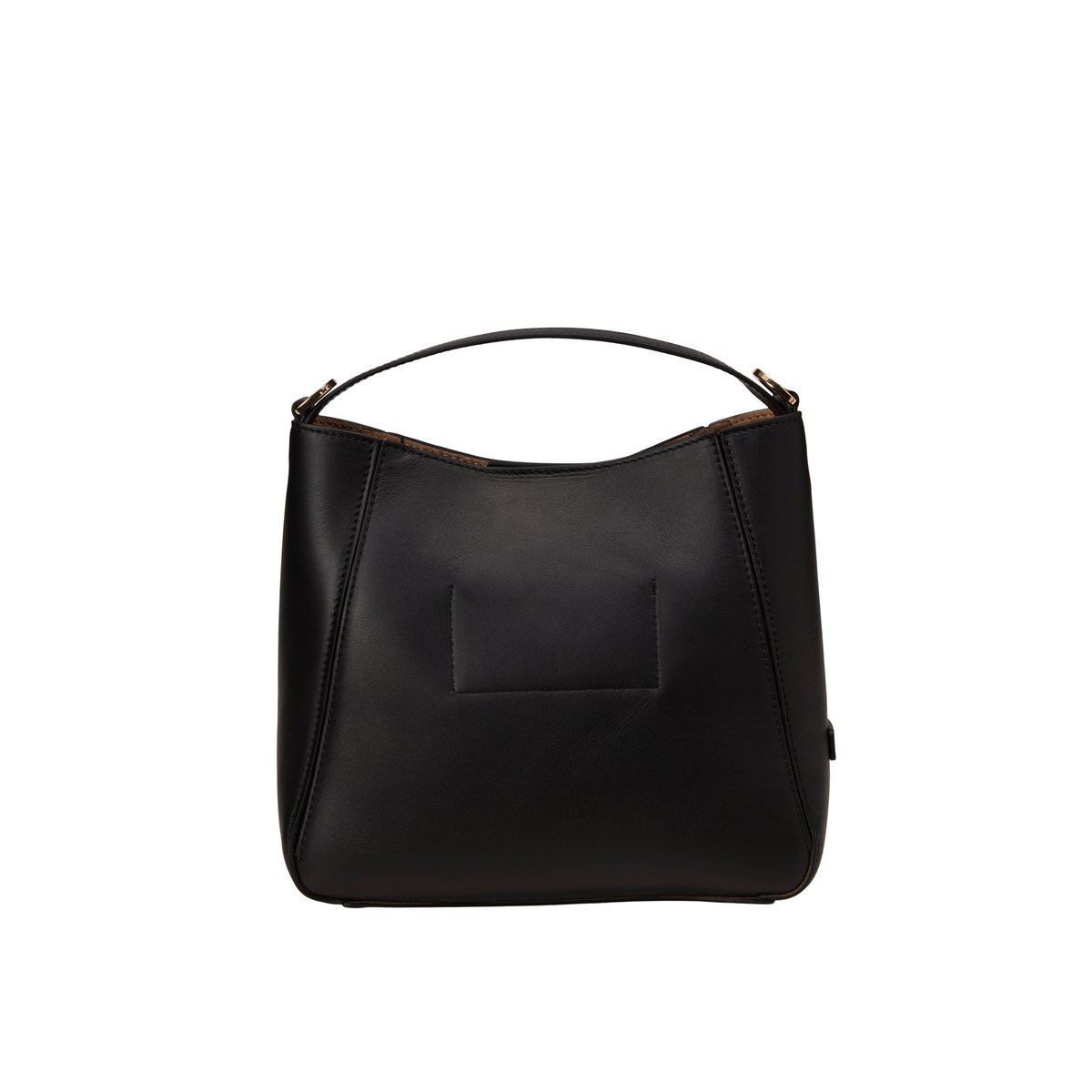 Hobo Bag small en cuir de veau noble noir, MARC O'POLO
