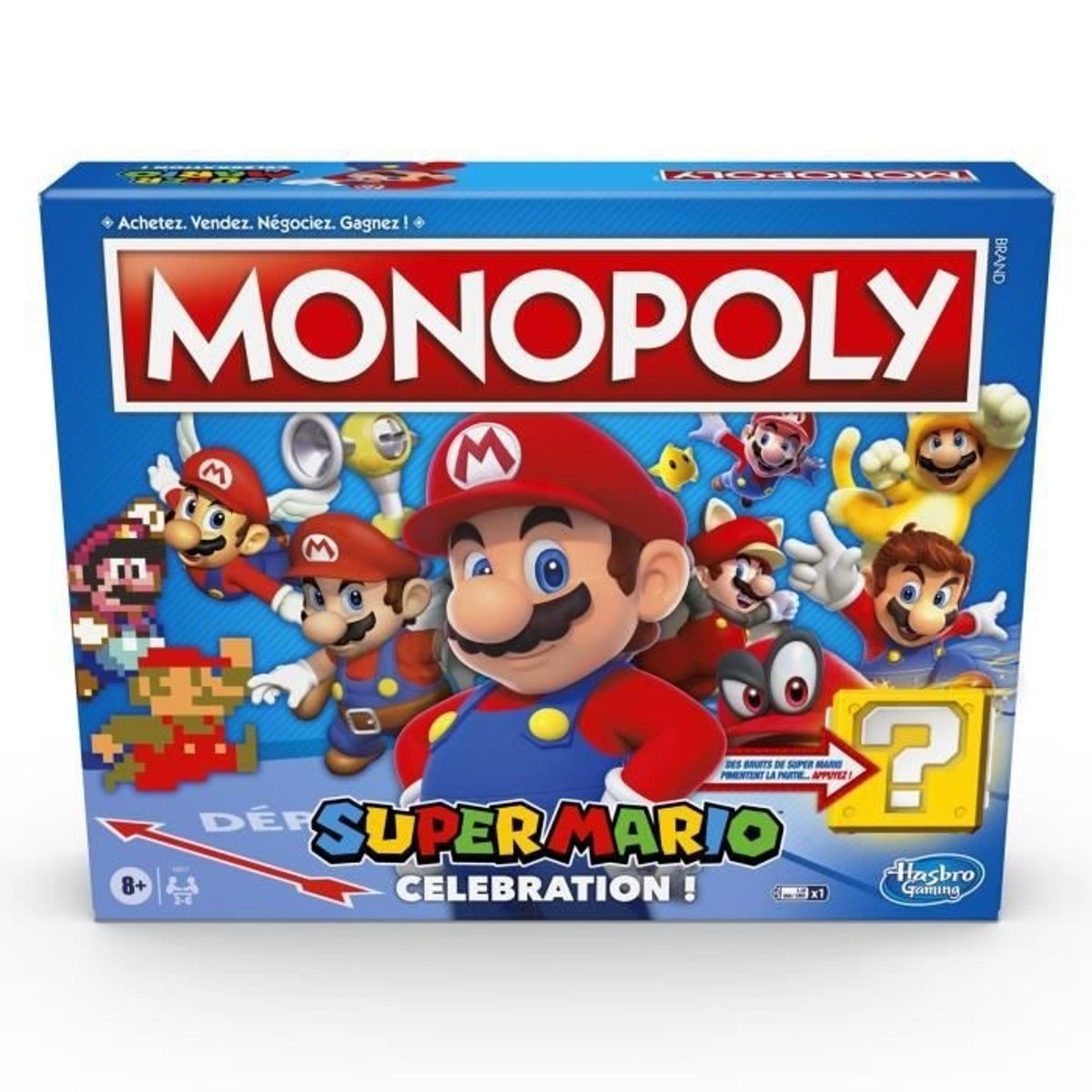 Monopoly Super Mario Celebration - Jeu De Societe - Jeu De Plateau - Version Française couleur unique, HASBRO