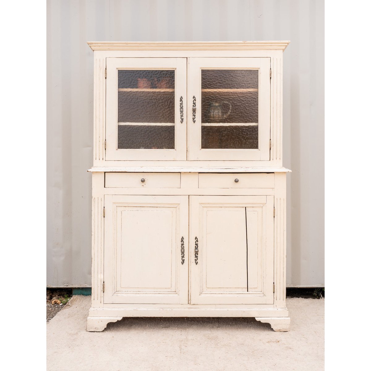 Buffet à deux corps en bois écru Gilbert N°1692 - Bon état ecru, DEBONGOUT