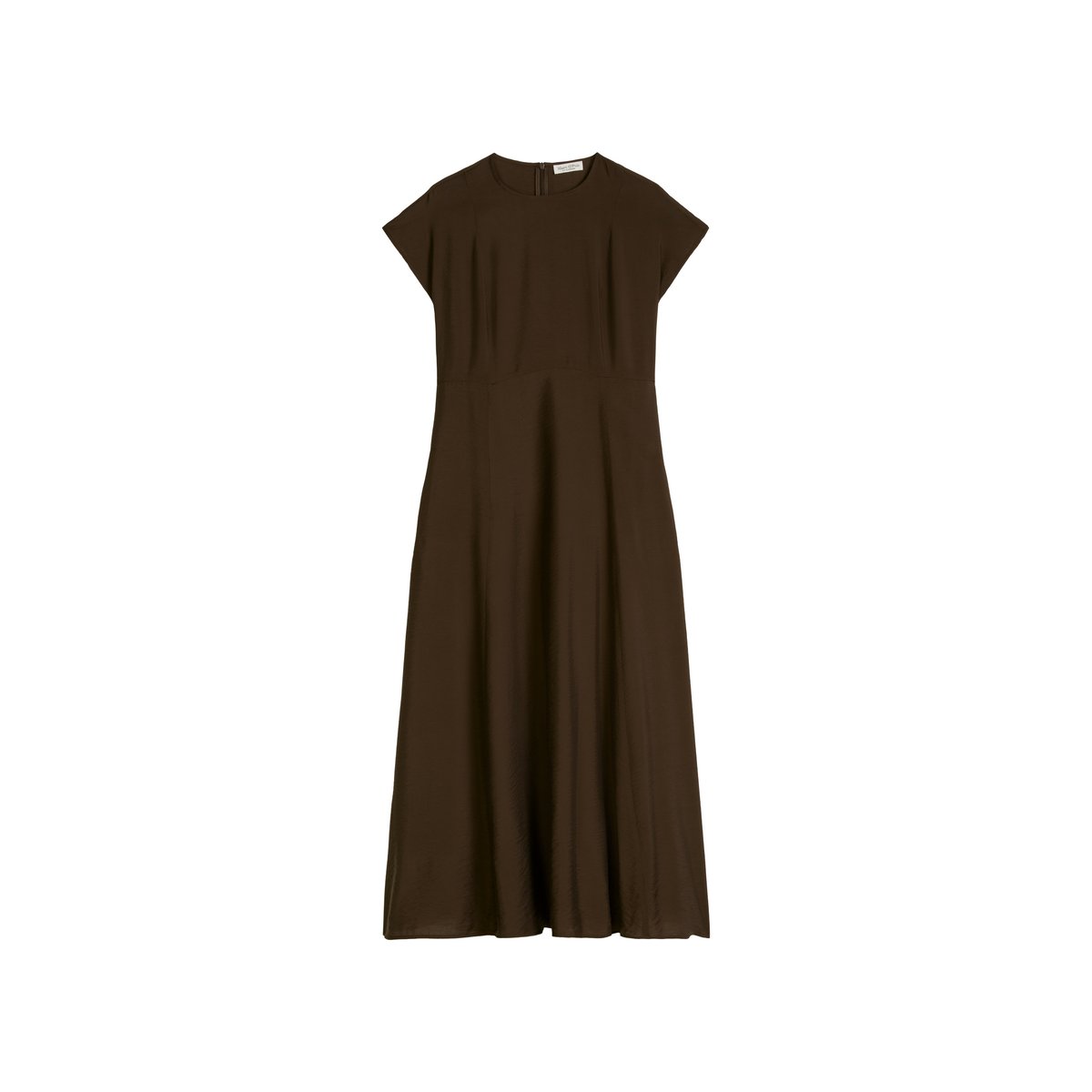 Robe crinkle regular en mélange de viscose gris foncé, MARC O'POLO