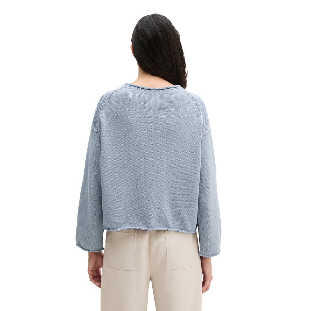 DfC Pullover loose en fil Heavy Cotton gris, MARC O'POLO