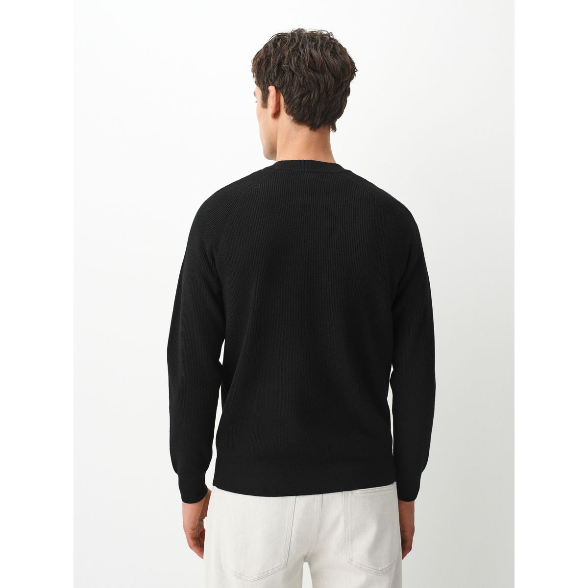 Pull en maille texturée essential noir, NEXT