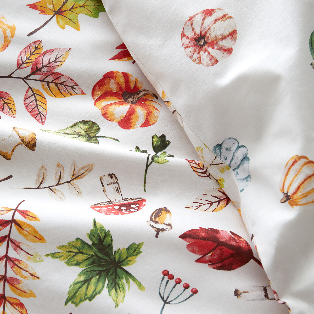 Autumn Pumpkins Duvet Cover and Pillowcase Set orange, CATHERINE LANSFIELD