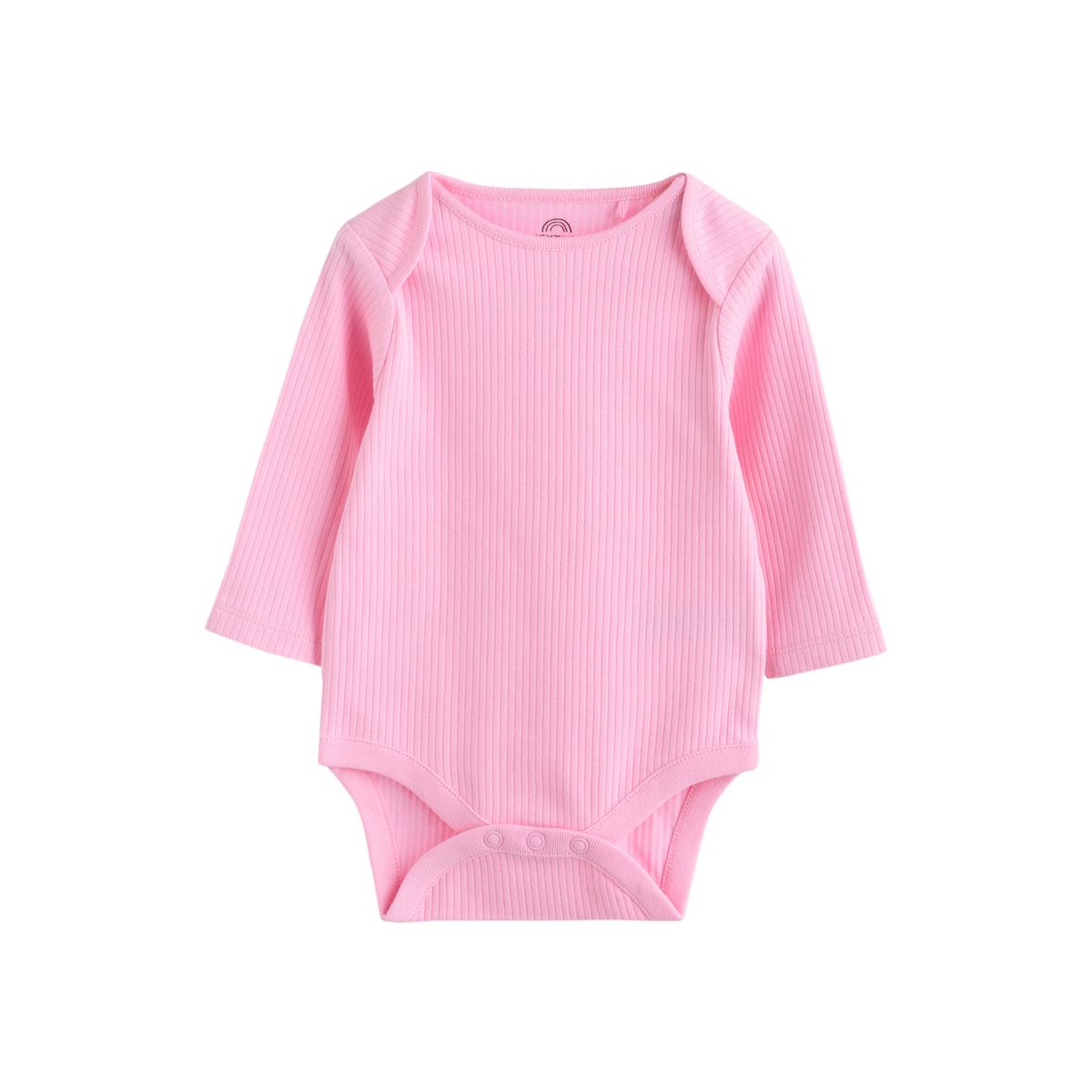 Body à manches longues bébé, lot de 5 rose/blanc, NEXT