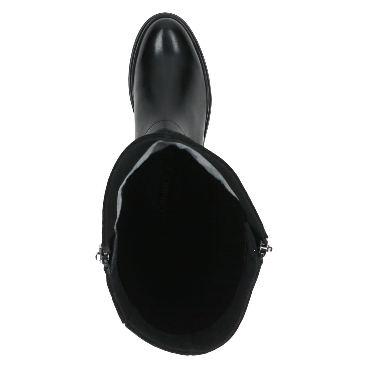 Bottes en cuir noir zèbre, CAPRICE