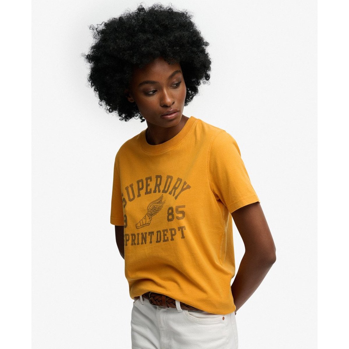 T-shirt Vintage Prep piste dorée, SUPERDRY
