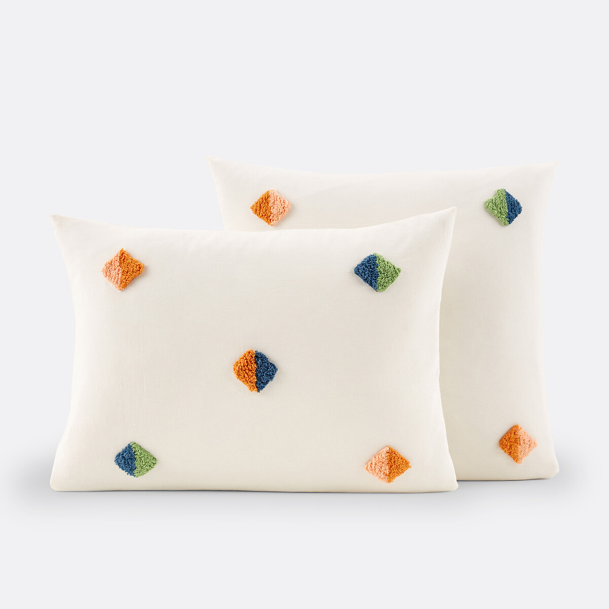 Mentilla Cotton Pillowcase ecru , LA REDOUTE INTERIEURS