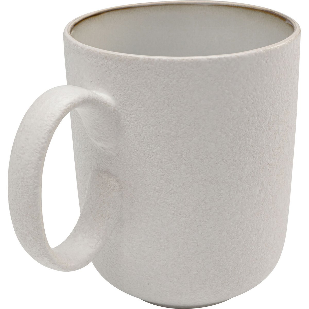 Lot de 6 mugs en grès, ELIO blanc, KARE DESIGN