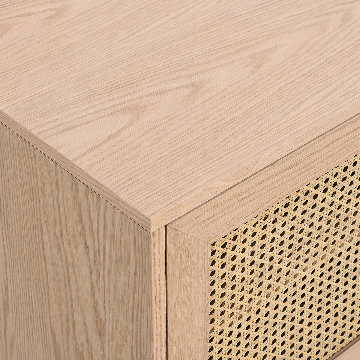 Buffet 2 portes en cannage et bois - EDEN naturel, HOMIFAB