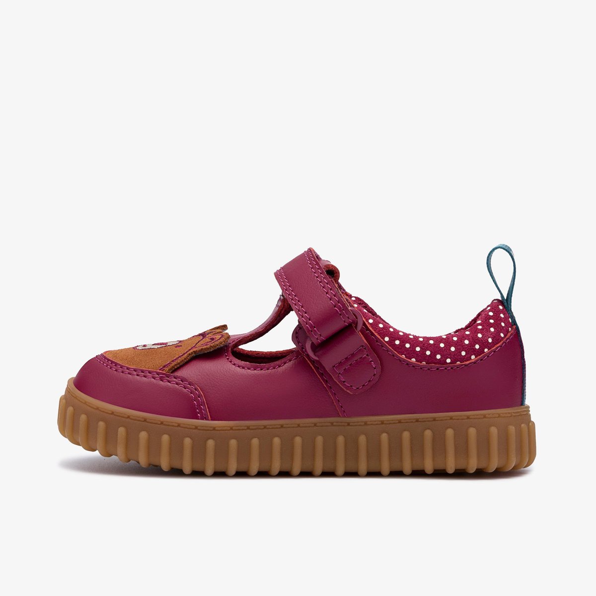 Escarpins Cuir COVE GLOW T rouge, CLARKS