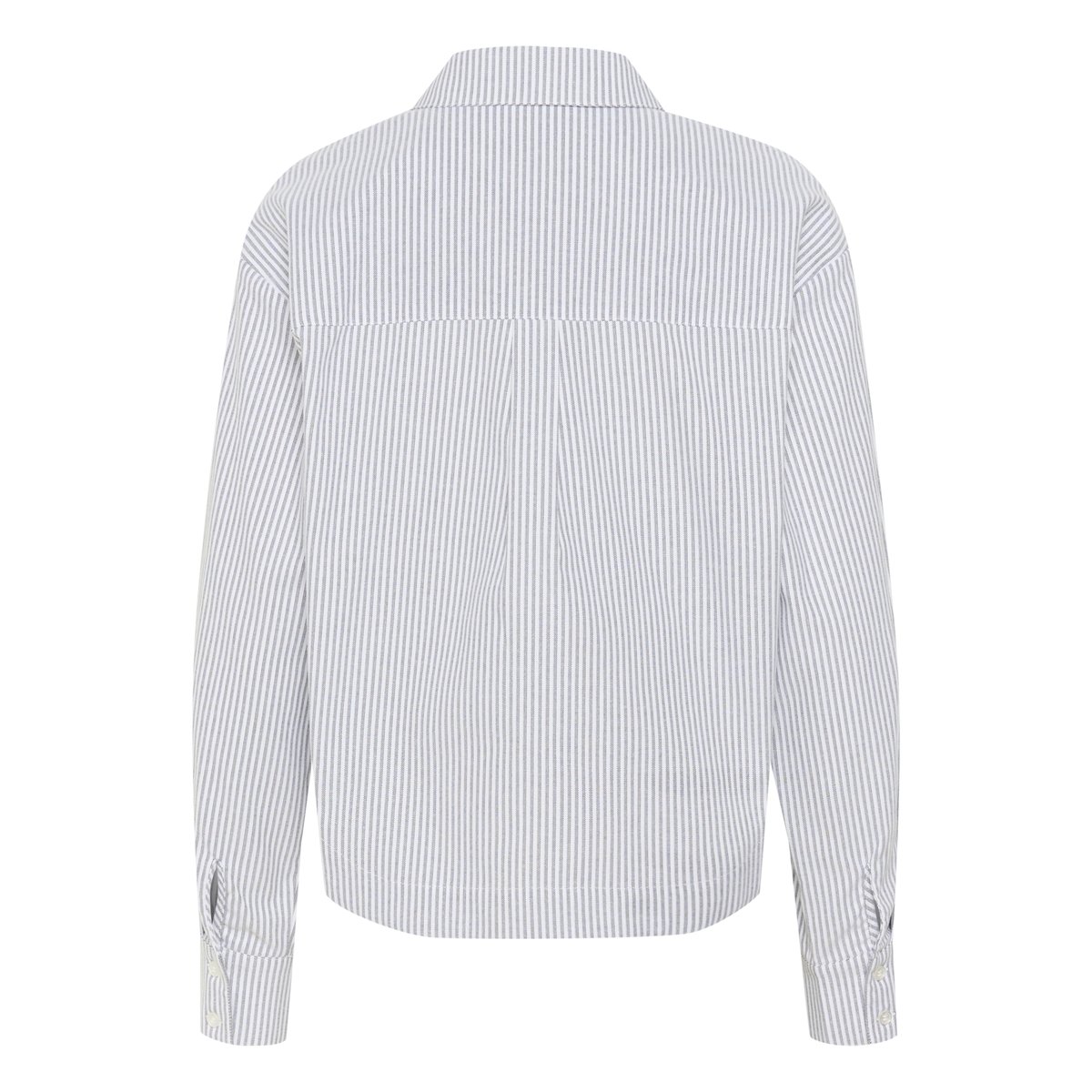 Chemise à manches longues blanc noir white/blanc oxford stripe, KAFFE