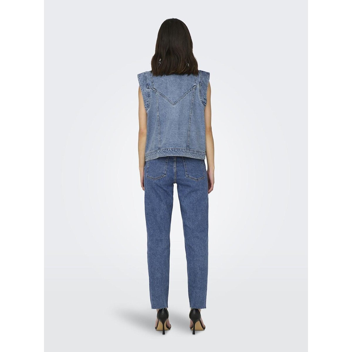 Veste en jean sans manches medium blue, ONLY