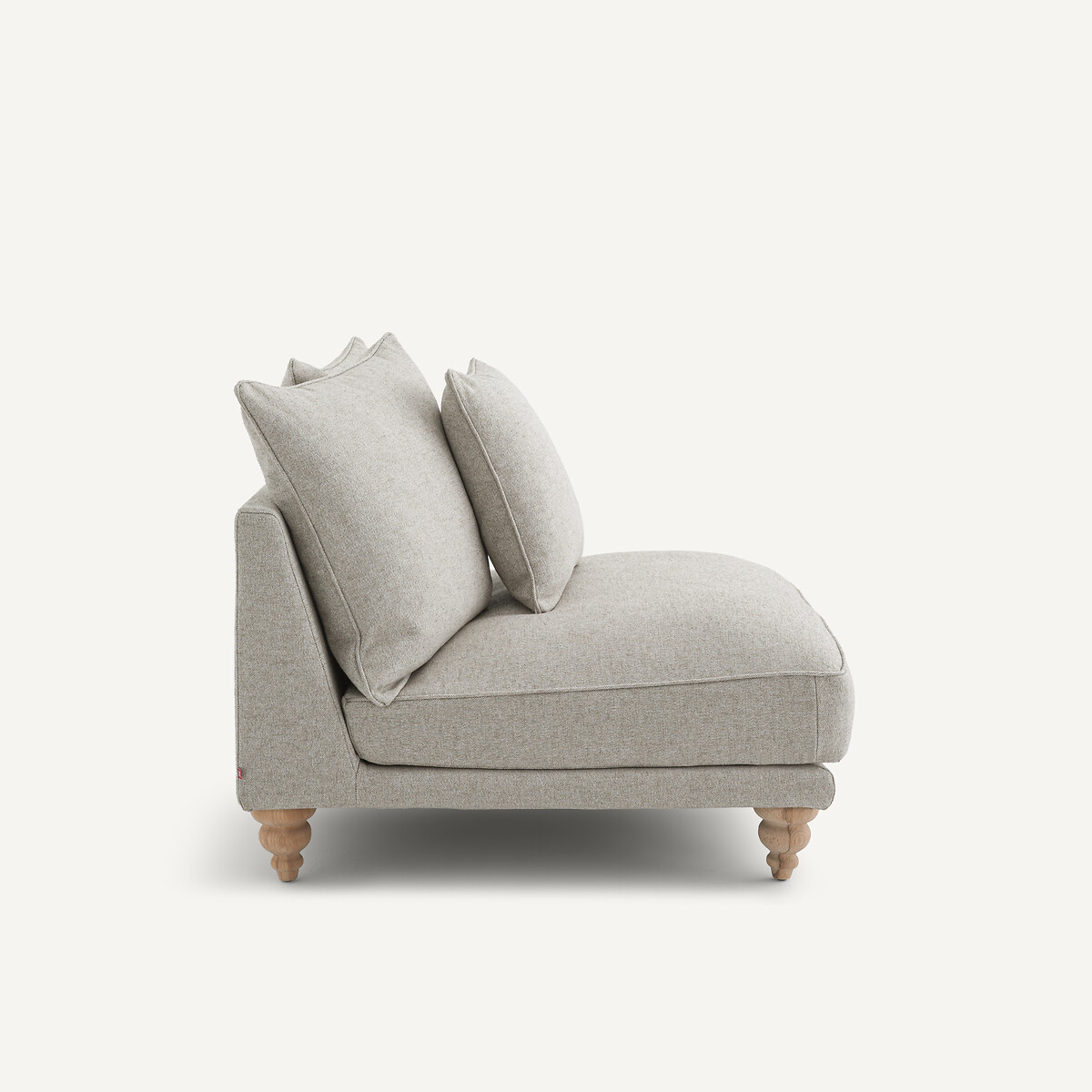 Chauffeuse en texturé viscose et lin, LAZARE naturel, AM.PM
