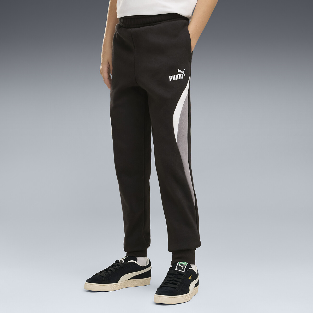 Chándal de felpa negro, PUMA