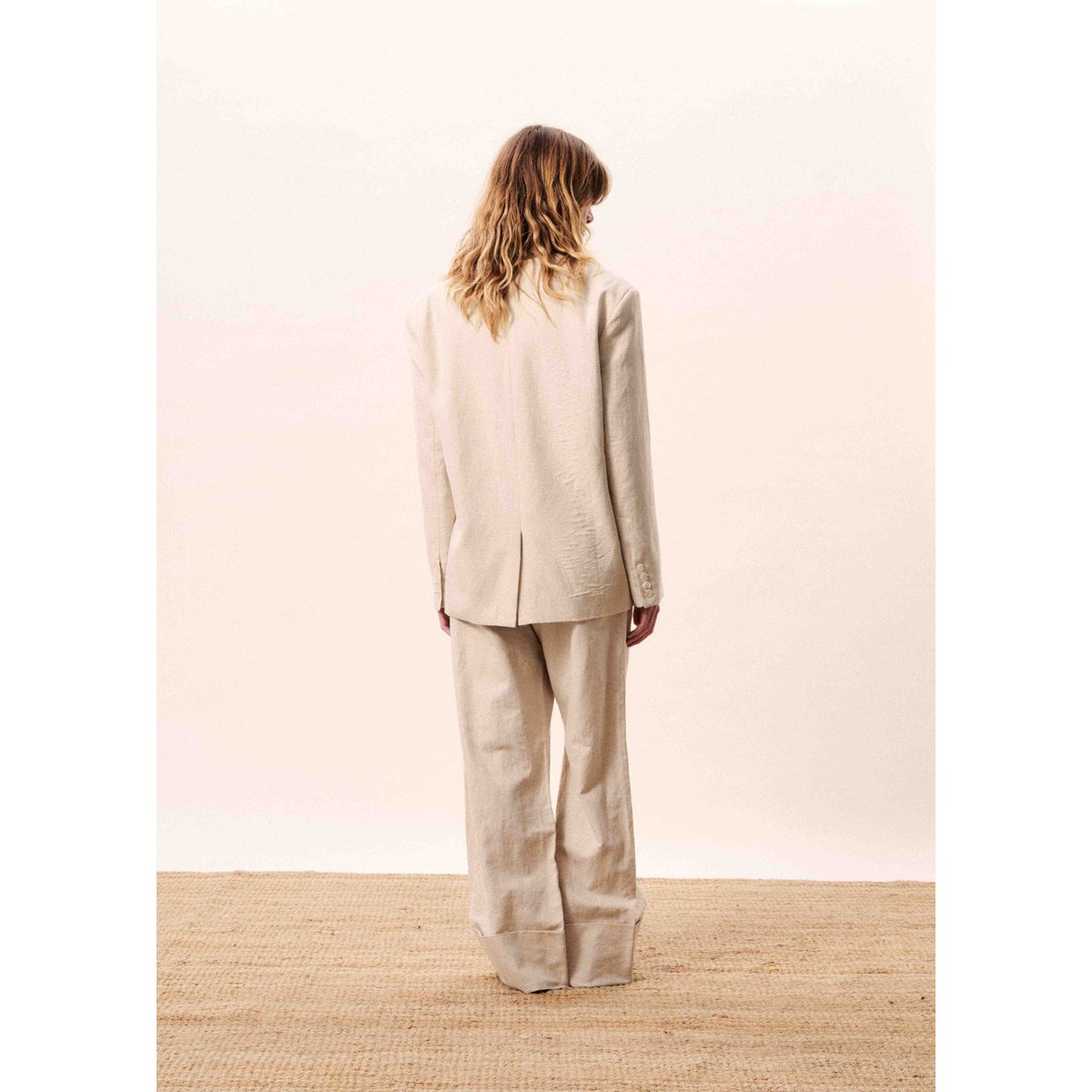 Pantalon JUNCUS beige crème, FRNCH
