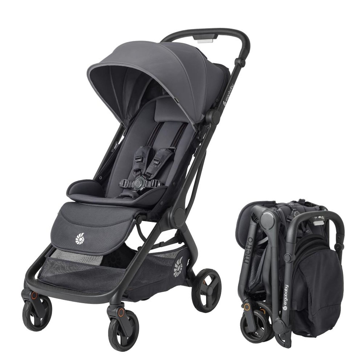Poussette compacte Metro 3 Graphite couleur unique, ERGOBABY