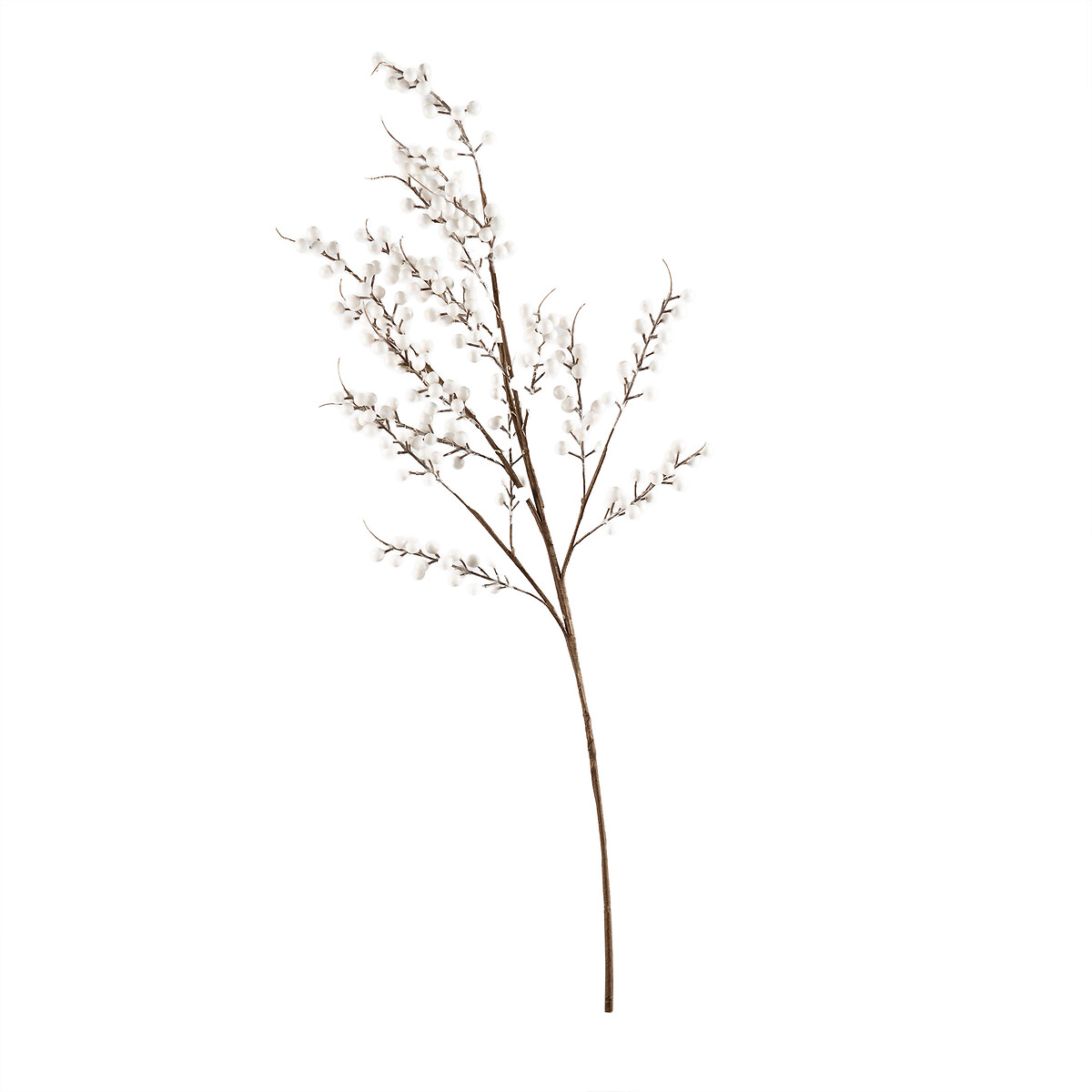 100cm White Berry Branch with lights white, SO'HOME