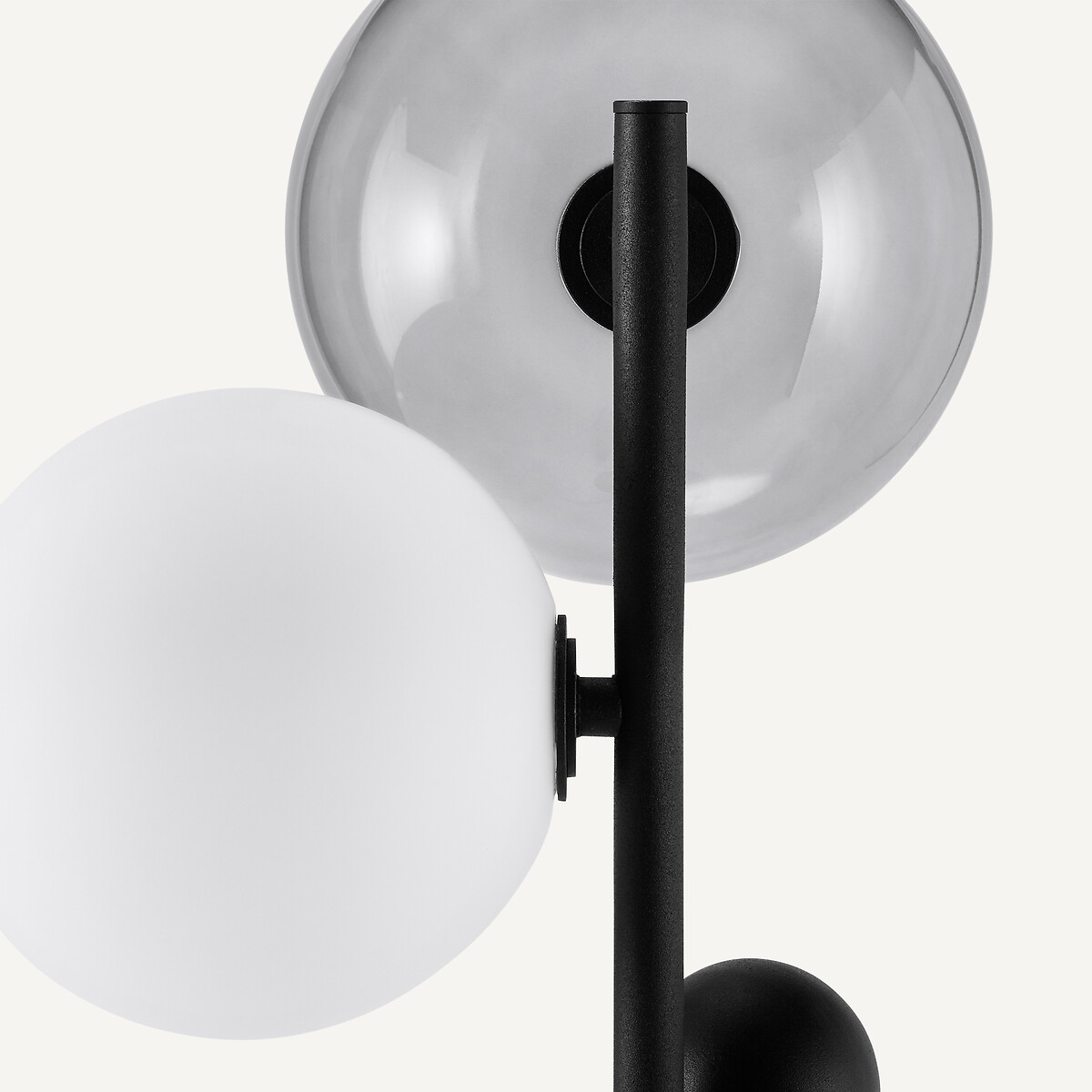 Lampadaire verre fumé et métal, Bullesco verre fumé, AM.PM